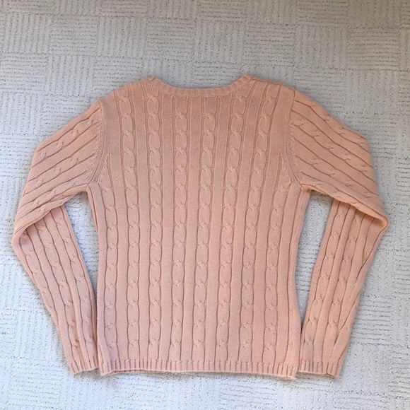 Izod Peach-Colored Cable Knit Sweater - Final Price - Picture 2 of 4